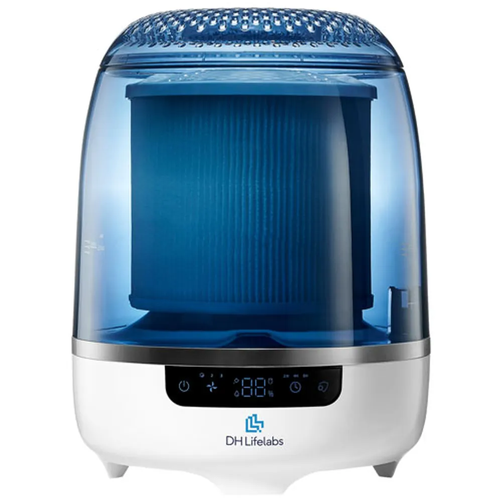 Purificateur d'air sec HOCl Aaira + humidificateur de DH Lifelabs - Bleu