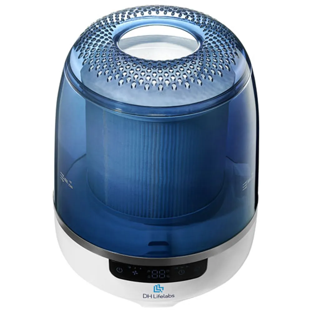 Purificateur d'air sec HOCl Aaira + humidificateur de DH Lifelabs - Bleu