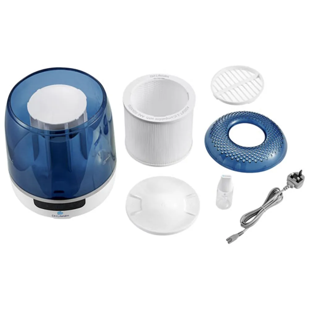 Purificateur d'air sec HOCl Aaira + humidificateur de DH Lifelabs - Bleu