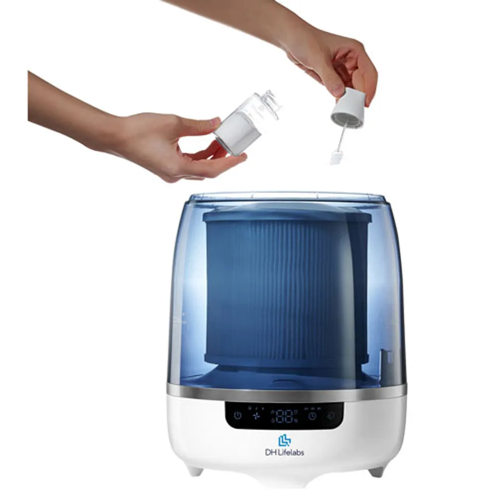 Purificateur d'air sec HOCl Aaira + humidificateur de DH Lifelabs - Bleu