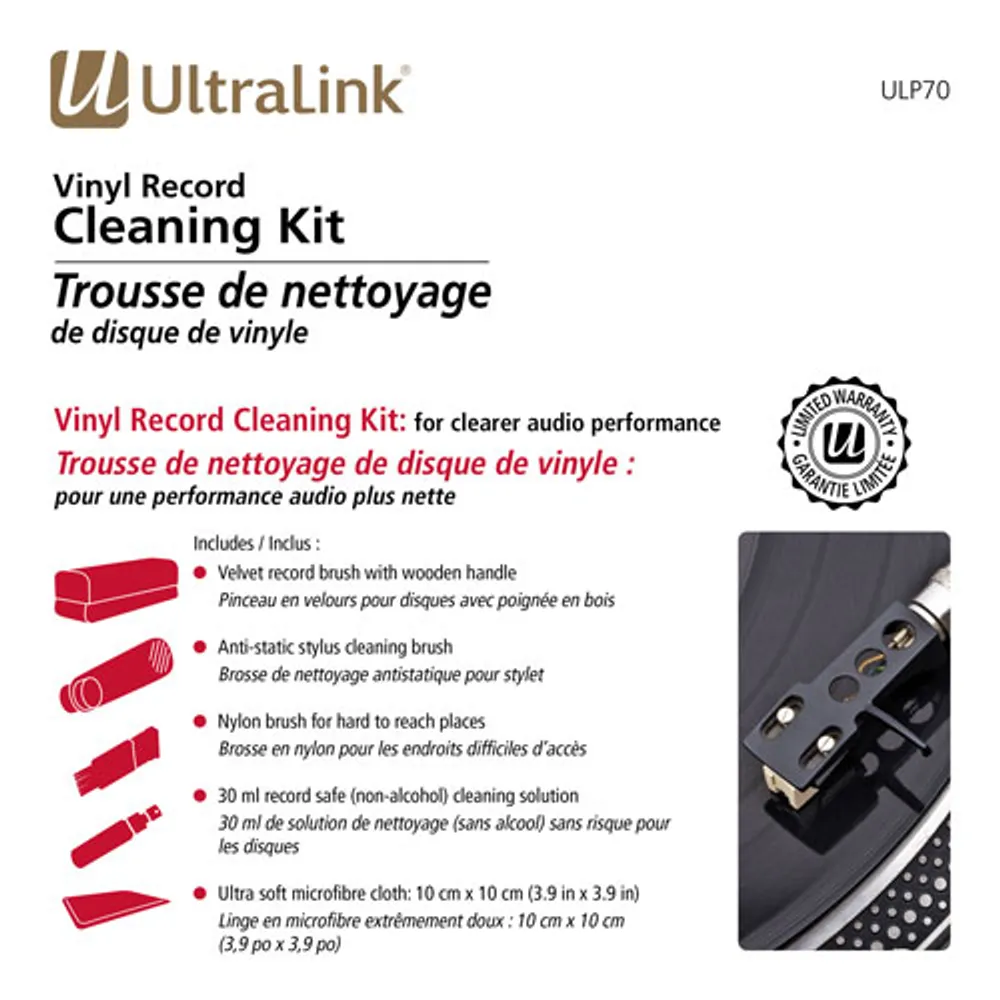 Ultralink 30ml Vinyl Record Cleaning Kit