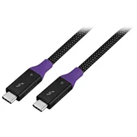 Insignia 1m (3.3 ft.) Braided Thunderbolt 4 USB-C to USB-C Cable (NS-PC3T433B23-C) - Black