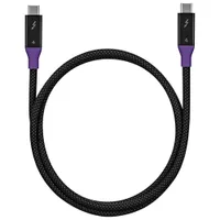 Insignia 1m (3.3 ft.) Braided Thunderbolt 4 USB-C to USB-C Cable (NS-PC3T433B23-C) - Black