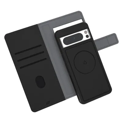 LBT Switch Leather Wallet Case for Pixel 8 Pro - Black
