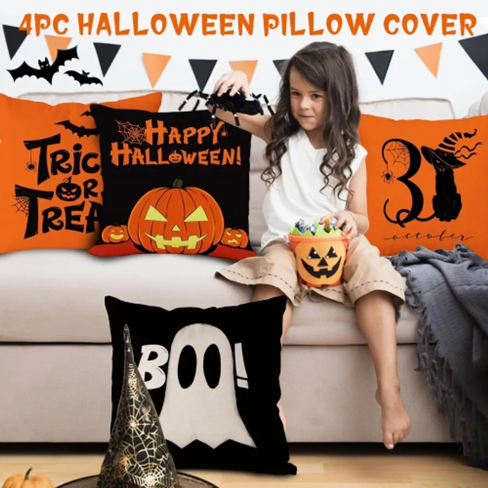 Happy Halloween Vintage Pillow