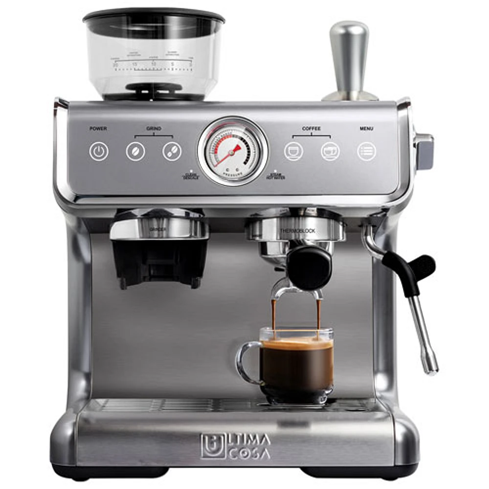 Ultima Cosa Presto Bollente Semi Automatic Espresso Machine - Stainless