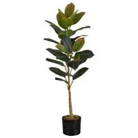 Monarch Artificial 40" Rubber Tree Plant Pot