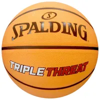 Spalding Triple Threat Rubber Size 7 (29.5") Basketball - Orange