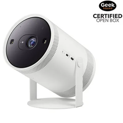 Open Box - Samsung The Freestyle 1080p LED Portable Home Theatre Projector (SP-LFF3CLAXXZC) - White