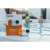 Polaroid IE50 18MP Waterproof Camera - White/Orange - Only at Best Buy