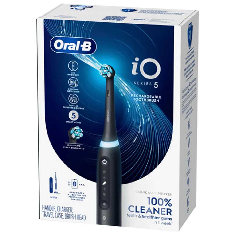 Oral-B iO Series 5 Rechargeable Electric Toothbrush - Black