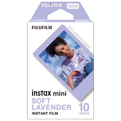 Fujifilm Instax Mini Instant Film - 10 Sheets - Soft Lavender