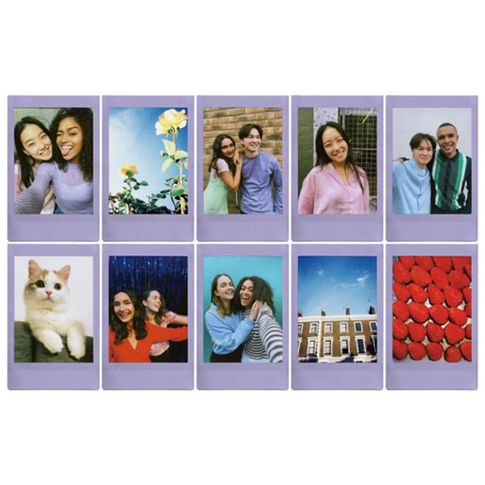 Fujifilm Instax Mini Instant Film - 10 Sheets - Soft Lavender