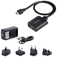 StarTech 2-Port HDMI Splitter (HDMI-SPLITTER-4K60UP) - Black