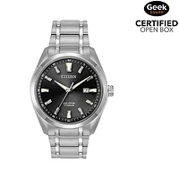 Open Box - Citizen Titanium 42mm Men's Solar Powered Fashion Watch - Black/Silver