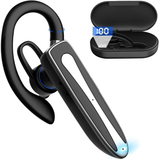 GENERIC Bluetooth Headset for Cell Phone, Wireless Bluetooth 5.1 Earpiece  Single-Ear Headset Hands-Free Earphones,in Mic | Galeries de la Capitale