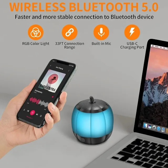 Bluetooth Speaker, Portable Speaker, IPX7 Waterproof Bluetooth Speaker with  LED Lights, Outdoor Speaker 24W Loud Stereo Sound, Hi-Quality Sound, 30H  Playtime, Dual Pairing