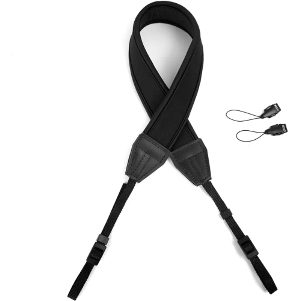 WANBY Camera Strap Black Canvas Neck Shoulder Strap with Quick Release  Buckles for DSLR SLR