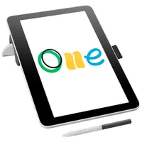 Wacom One Pen Display 13" Graphic Tablet with Touch (DTH134W0A) - White