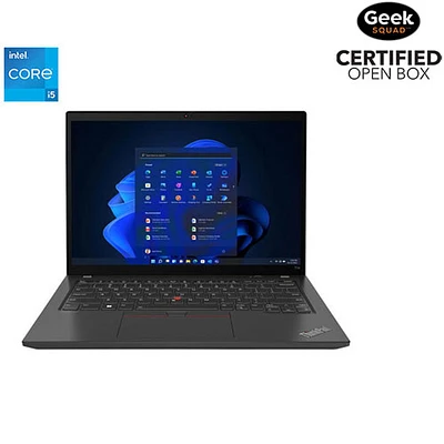 Boîte ouverte - Portable 14 po 3e génération ThinkPad T14 de Lenovo - Noir tonnerre (Core i5-1235U Intel/SSD 512 Go/RAM 16 Go)