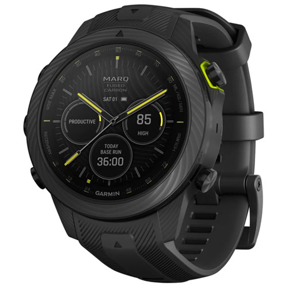 Garmin MARQ Athlete (Gen 2) Carbon Edition 48mm Bluetooth Running Smartwatch - Black