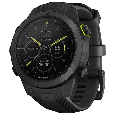 Garmin MARQ Athlete (Gen 2) Carbon Edition 48mm Bluetooth Running Smartwatch - Black