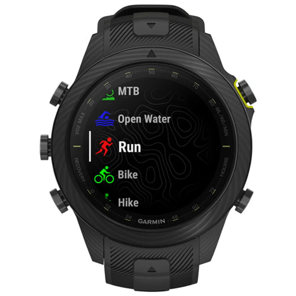 Garmin MARQ Athlete (Gen 2) Carbon Edition 48mm Bluetooth Running Smartwatch - Black