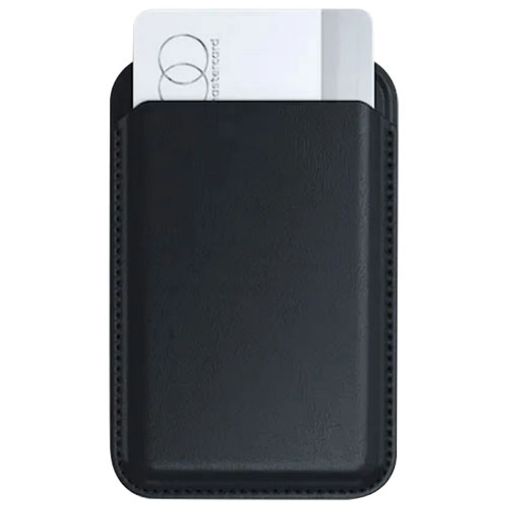 Satechi Vegan-Leather Magnetic Wallet Stand with MagSafe - Black