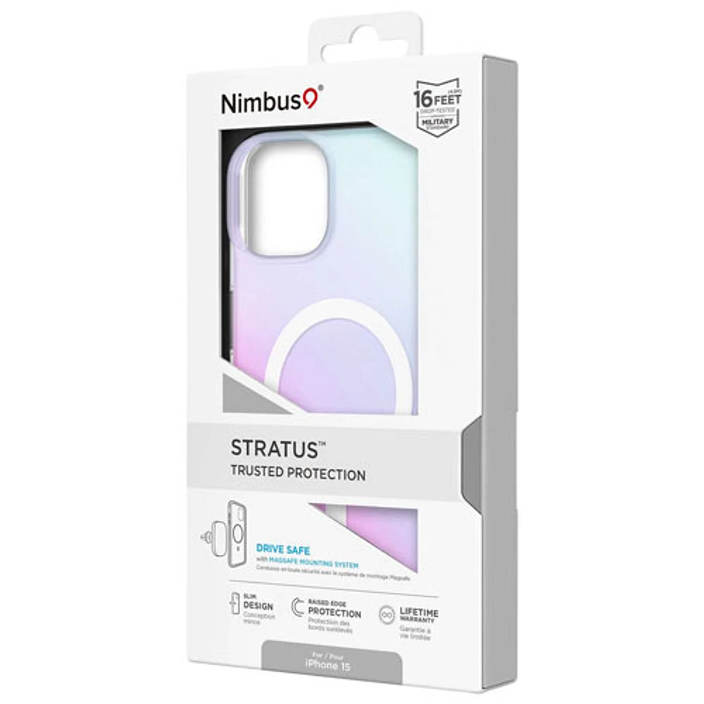 Nimbus9 Stratus Fitted Hard Shell Case with MagSafe for iPhone 15 - Frost