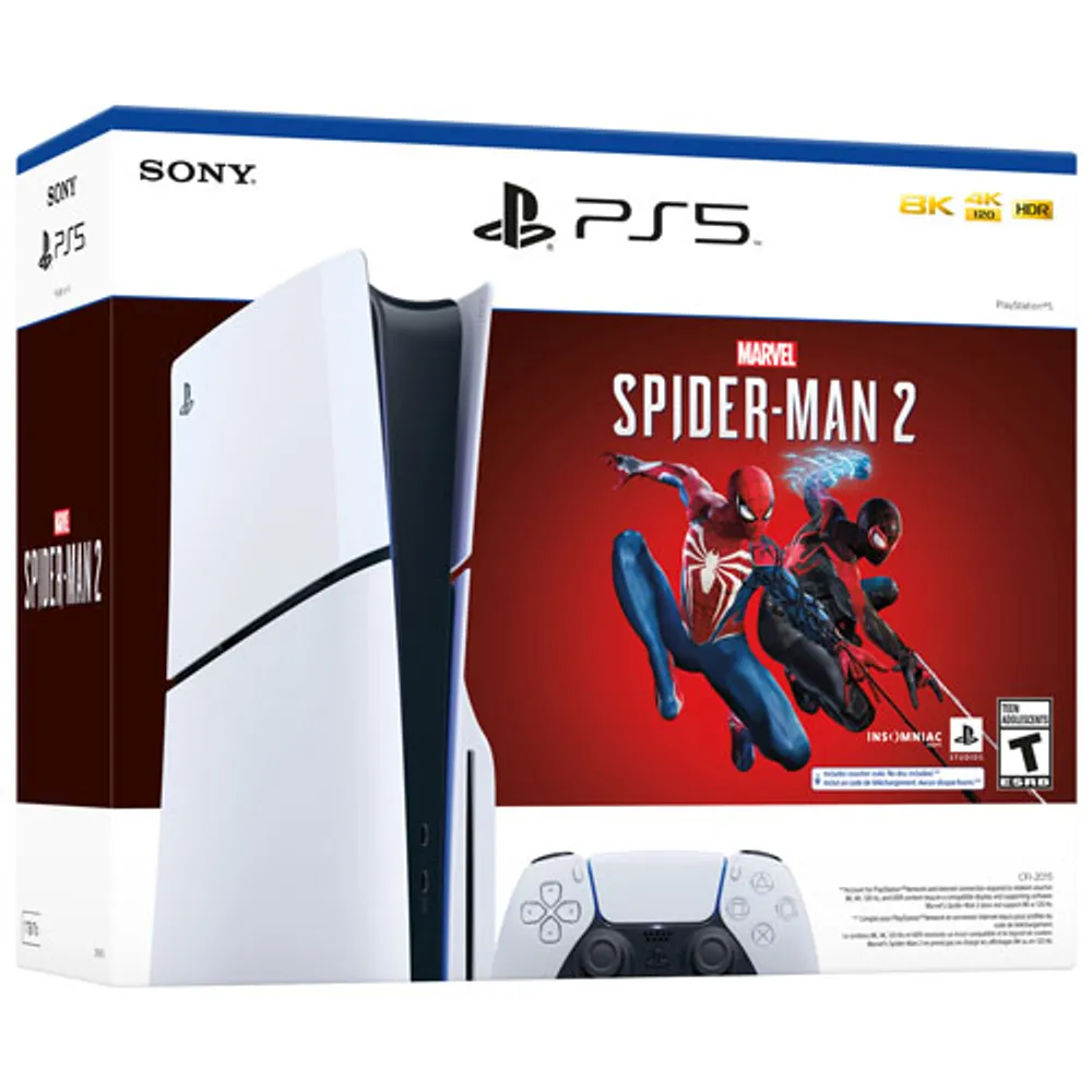 PlayStation 5 Slim Console - Marvel's Spider-Man 2 Bundle