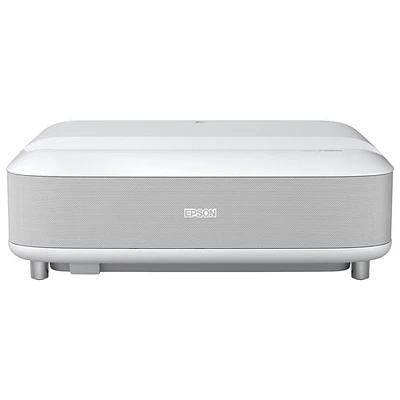 Epson EpiqVision Ultra LS650 Smart Streaming Laser 4K HDR Home Theatre Projector with Android TV - White
