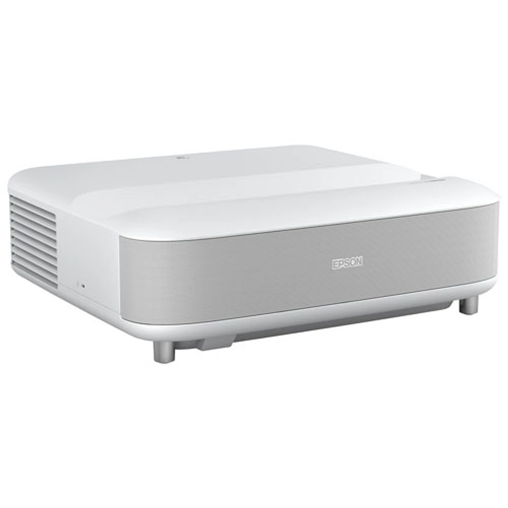Epson EpiqVision Ultra LS650 Smart Streaming Laser 4K HDR Home Theatre Projector with Android TV - White