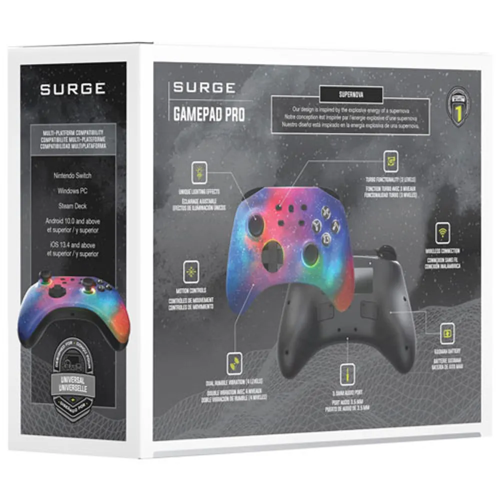 Surge GamePad Pro Wireless Controller for Switch/PC/Steam Deck - Supernova