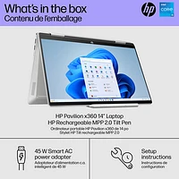 HP Pavilion x360 14" 2-in-1 Laptop - Natural Silver (Intel Core i5-1335U/512GB SSD/8GB RAM/Win 11 Home)