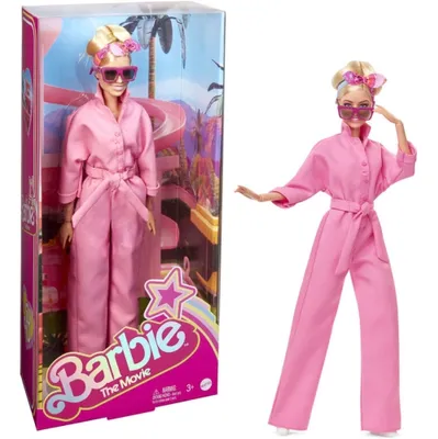 Barbie Fashionistas Doll with Long Pink Hair Wearing a Red Paisley