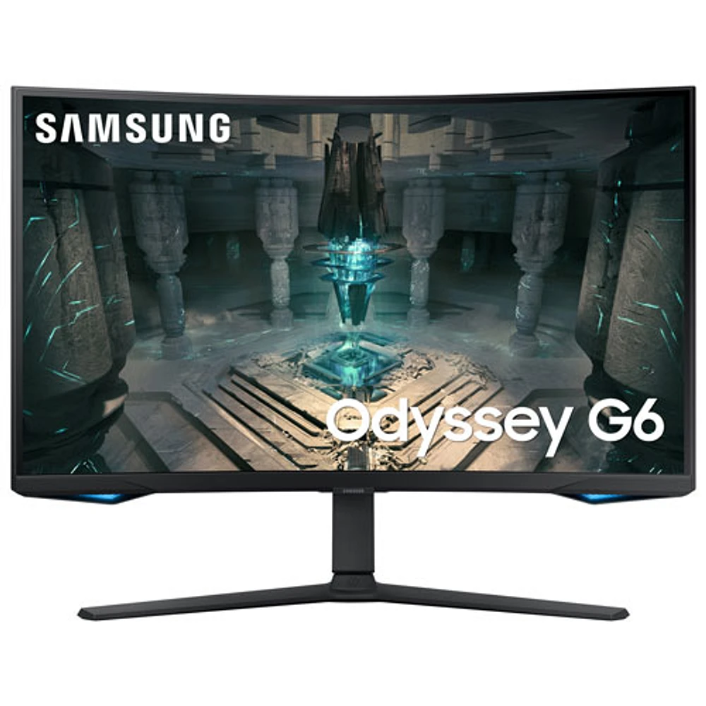 Moniteur de jeu FreeSync DEL incurvé VA QHD 240 Hz 32 po Odyssey G6 de Samsung avec temps de réponse 1 ms gris à gris (LS32BG652ENXGO) - Noir