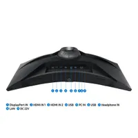 Samsung Odyssey G6 32" QHD 240Hz 1ms GTG Curved VA LED FreeSync Gaming Monitor (LS32BG652ENXGO) - Black