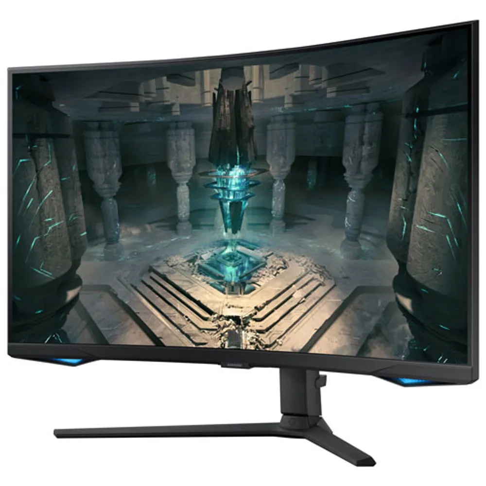 Moniteur de jeu FreeSync DEL incurvé VA QHD 240 Hz 32 po Odyssey G6 de Samsung avec temps de réponse 1 ms gris à gris (LS32BG652ENXGO) - Noir