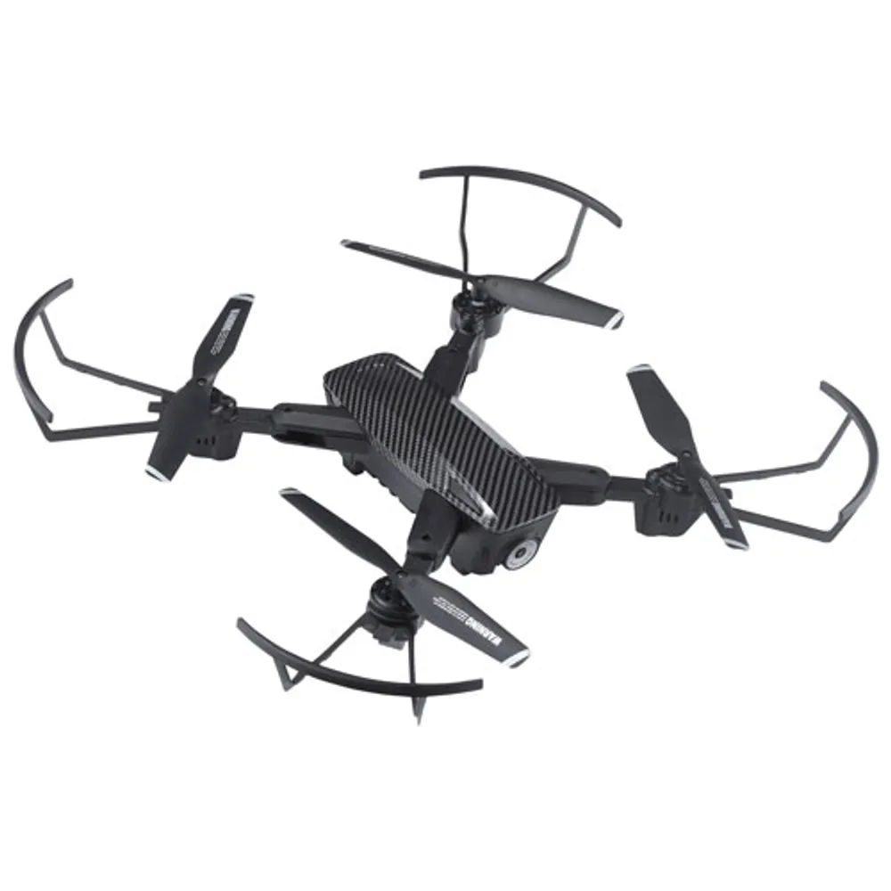 Vivitar Skyhawk Foldable Video GPS Drone with One-Button Takeoffs and  Landings, Black