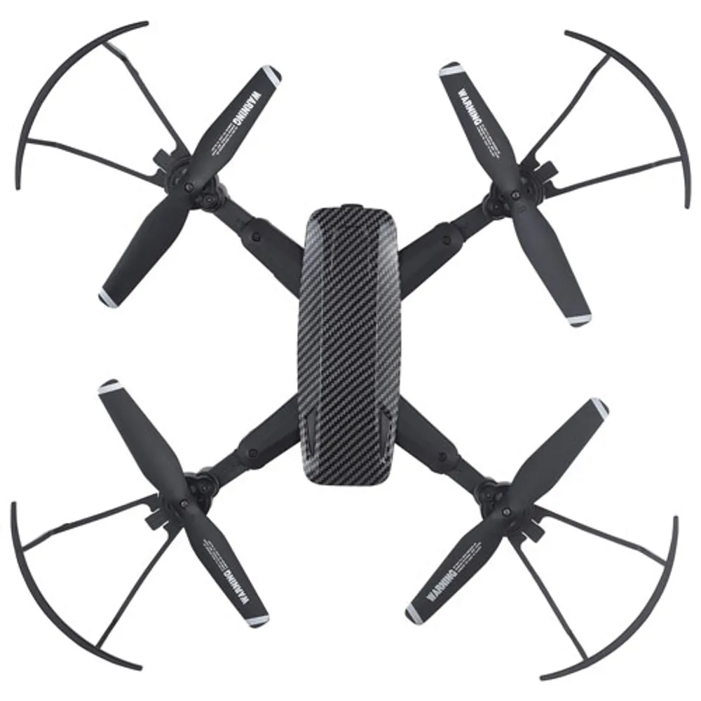 Vivitar Skyhawk Foldable RC Plane / Toy Drone with Camera & Controller - Black - Only at Best Buy