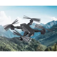 Vivitar Skyhawk Foldable RC Plane / Toy Drone with Camera & Controller - Black - Only at Best Buy