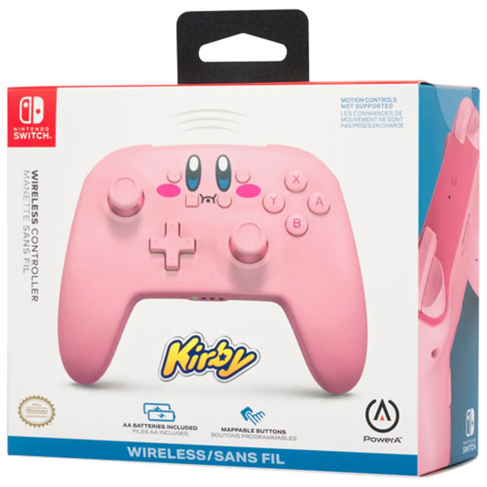 PowerA Kirby Mouth Wireless Controller for Nintendo Switch - Pink