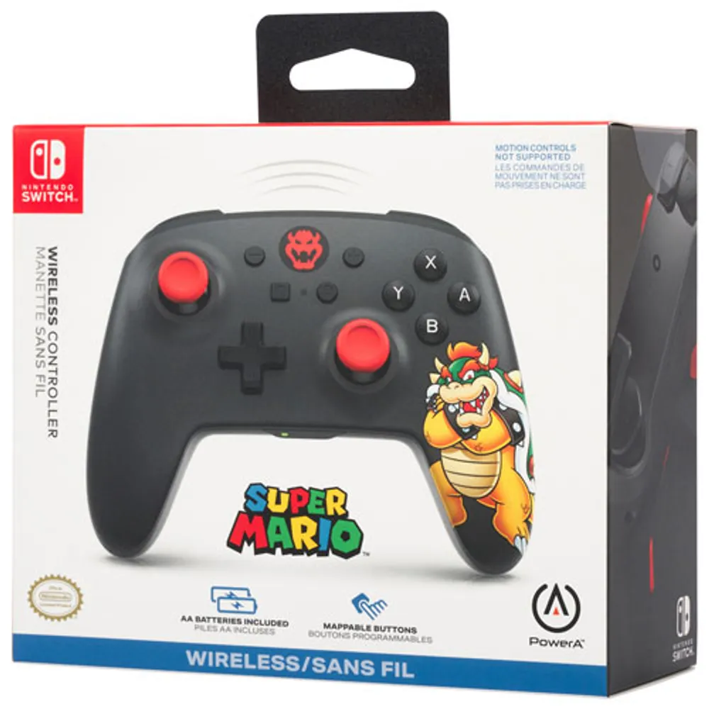 PowerA King Bowser Wireless Controller for Nintendo Switch - Black