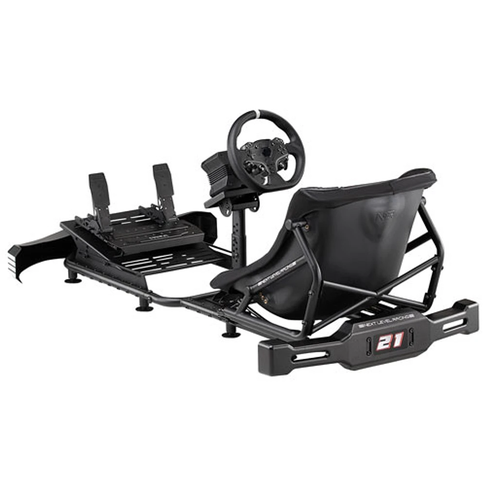 Uni Next Level Racing Go Kart Simulator Cockpit Plus Frame - Black