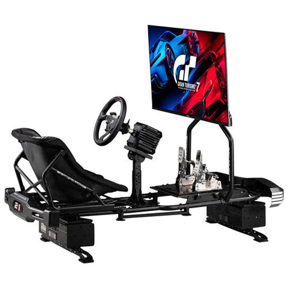 Uni Next Level Racing Go Kart Simulator Cockpit Plus Frame - Black