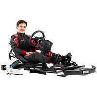 Uni Next Level Racing Go Kart Simulator Cockpit Plus Frame - Black