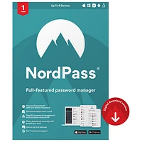 NordPass Premium (PC/Mac) - 6 Devices - Year