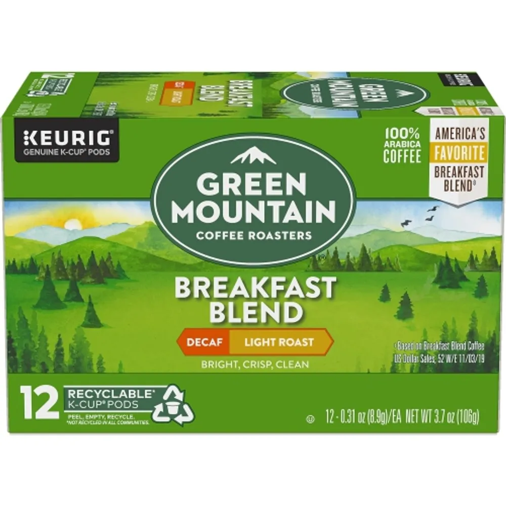 green mountain breakfast blend decaf coffee