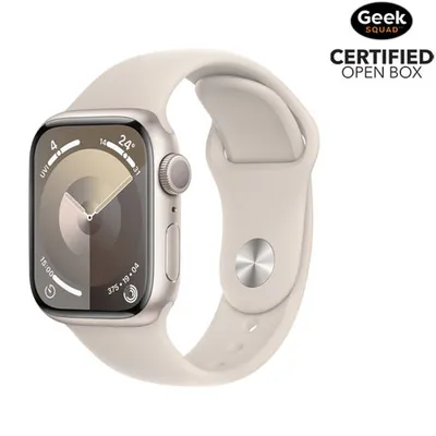 Open Box - Apple Watch Series 9 (GPS) 41mm Starlight Aluminium Case with Starlight Sport Band