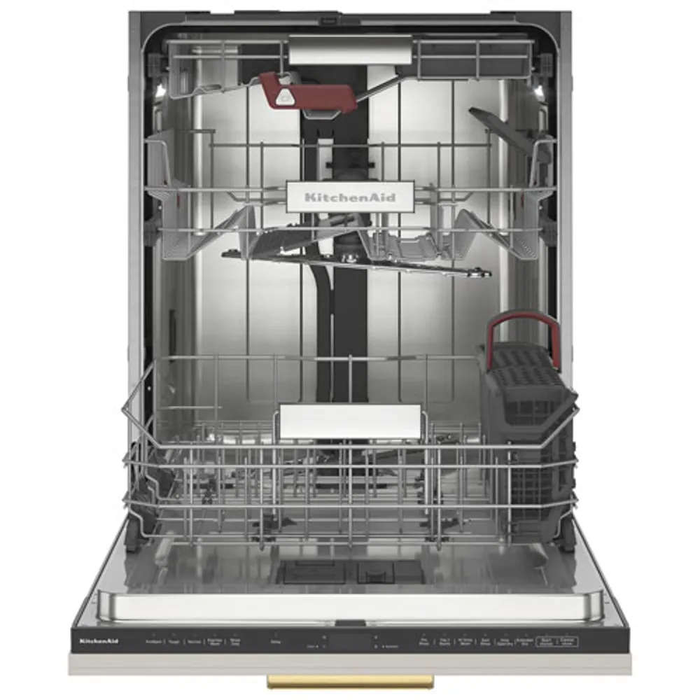 KitchenAid 24" 39dB Built-In Dishwasher w/ Stainless Steel Tub & Third Rack (KDTF924PPA) - Panel Ready